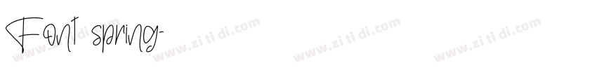 Font spring字体转换